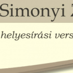 Simonyi Zsigmond helyesírási verseny